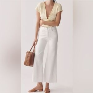 NEW‎ MOTHER Lil The Roller Fray Jeans In Fairest of Them All Wash SIZE 32 NWT